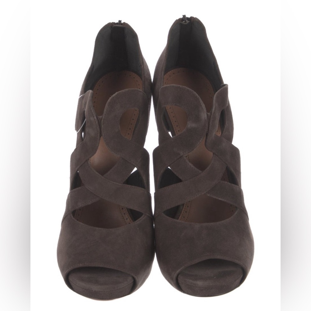 Alaia Suede Brown Heels Pumps Size 40